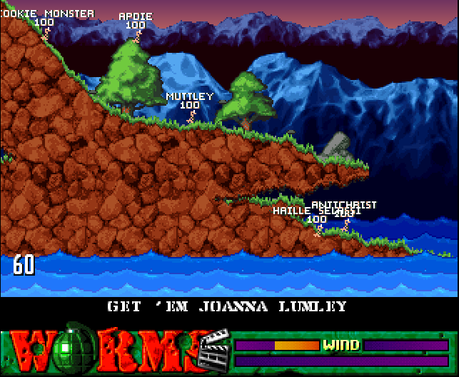 Worms - The Director's Cut - Amiga game screenshot (1997) by Team17